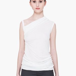 RICK OWENS LILIES Double Layer Ruched Tank